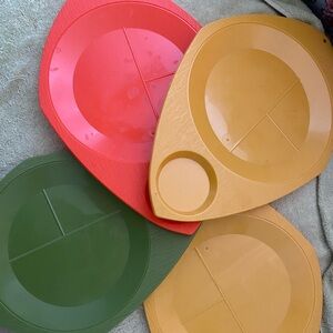 Vintage 1970s Serving Trays Set of 4